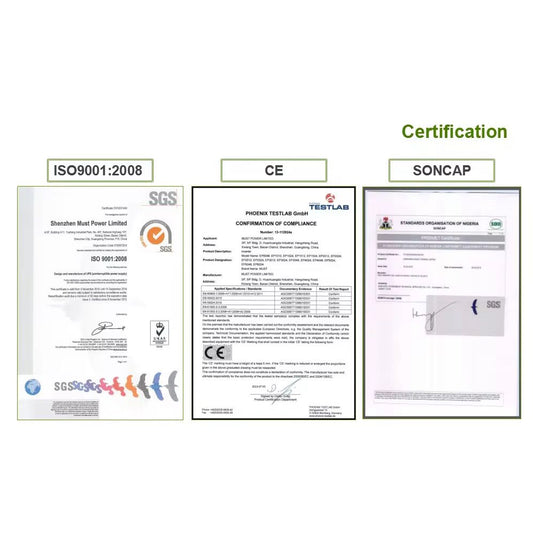 MUST Lithium IRON Phosphate Battery (LiFePO4) LP15-12100, 12.8V, 100AH