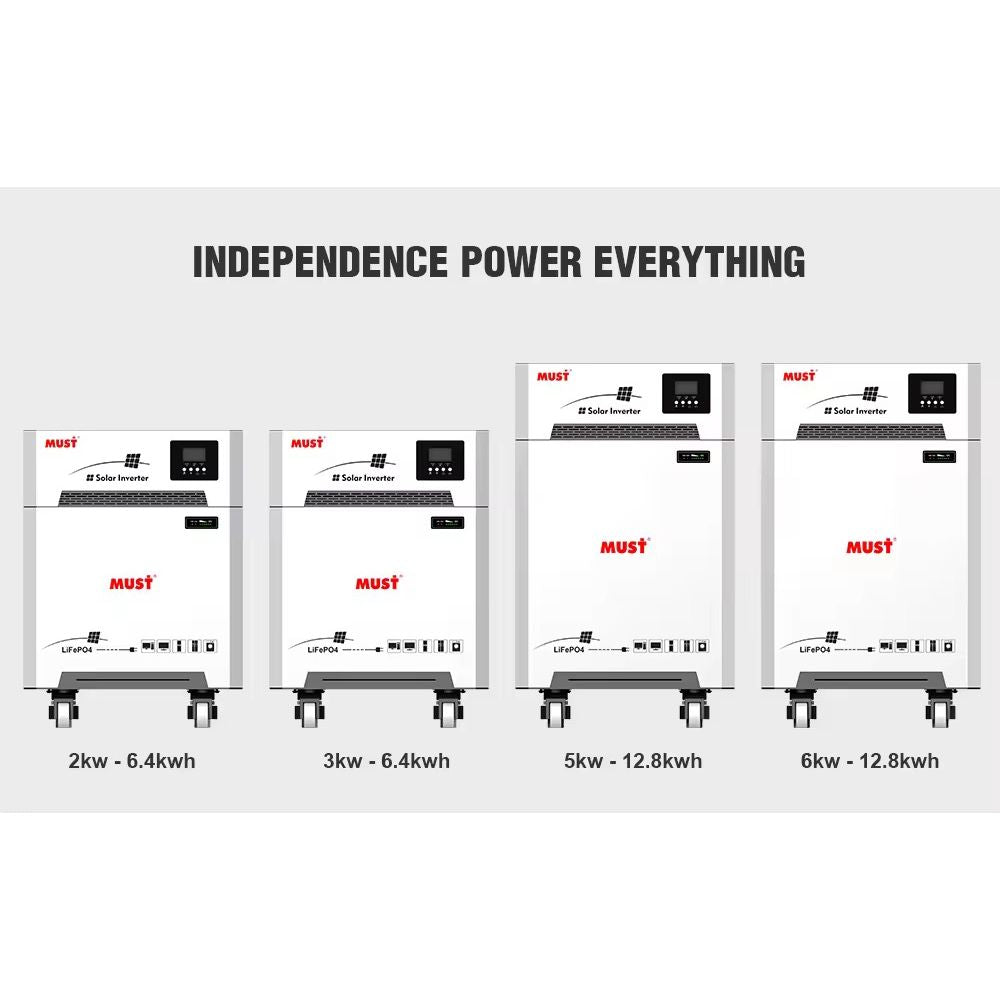 MUST Lithium IRON Phosphate Battery (LiFePO4) LP16-24200, 25.6V, 200AH