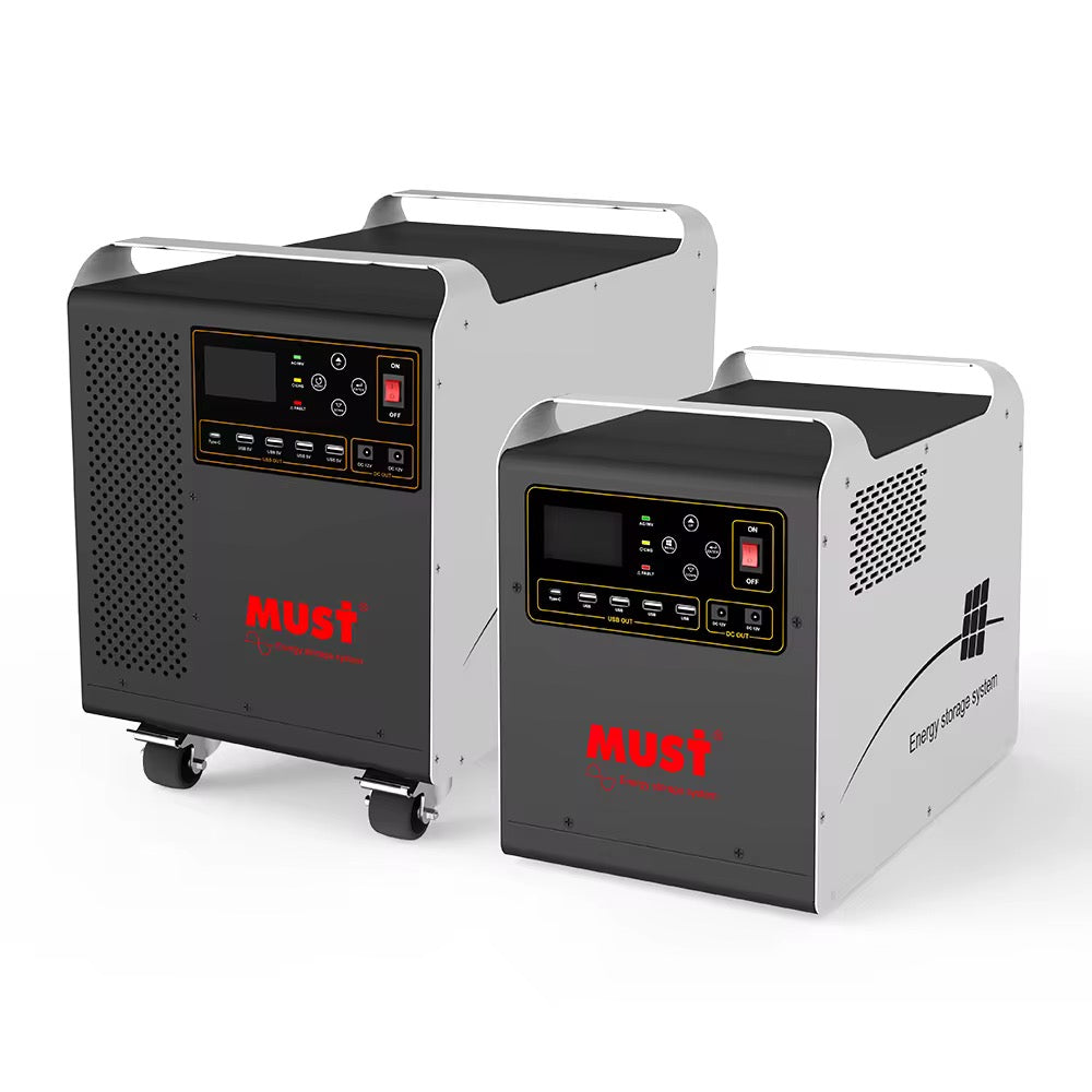 Portable Solar Power Station HBP18-1012-OLV, 2000W, 12VDC, 120VAC