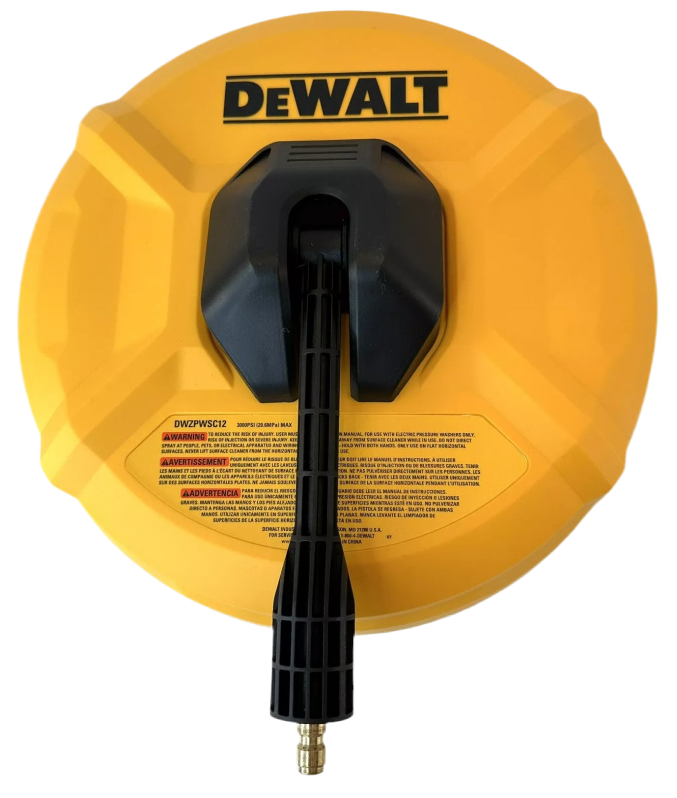 DEWALT 12" PULG/PO (304.8mm) Driveway Sidewalk Surface Cleaner DWZPWSC12