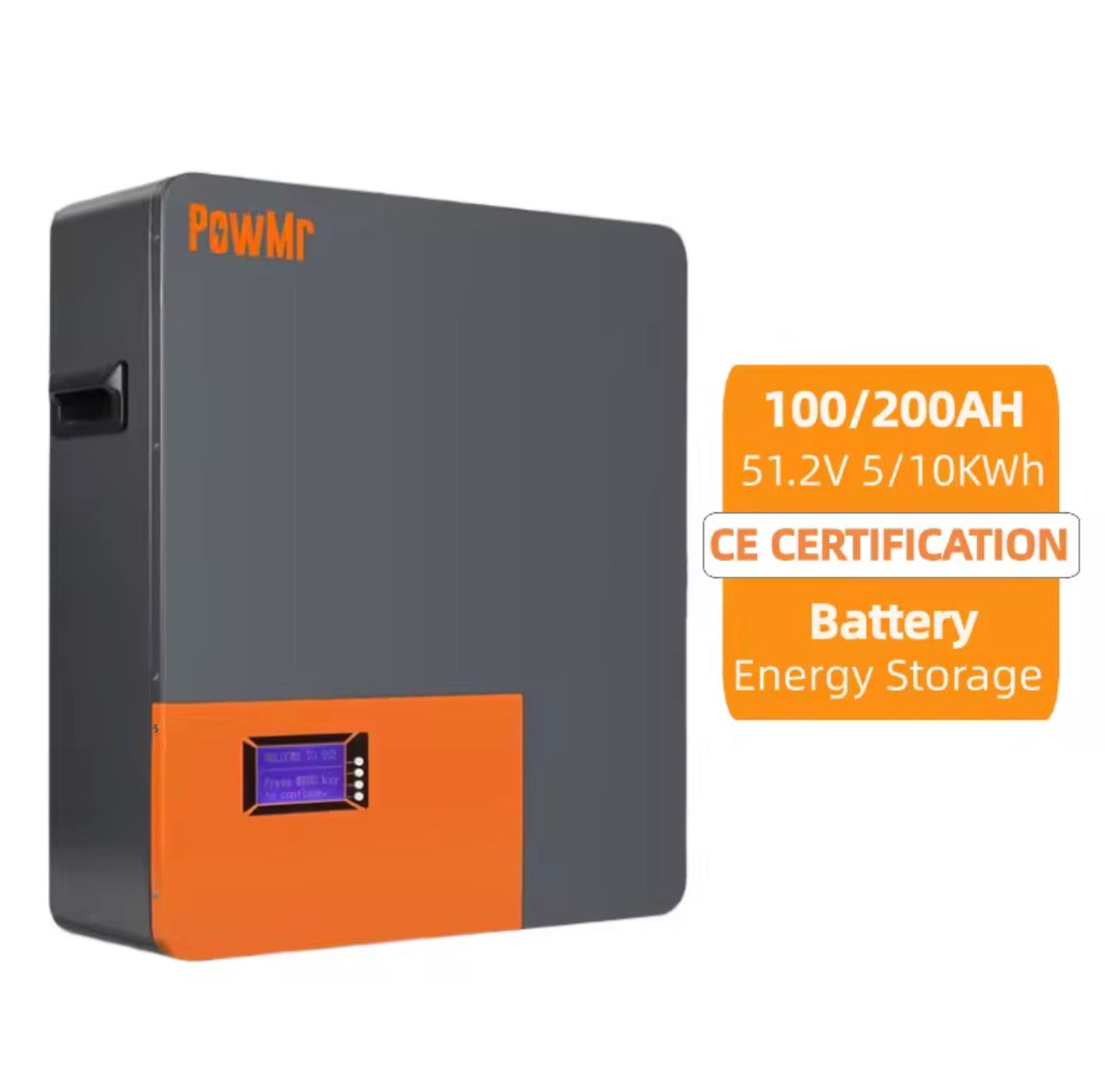 POW MR- POW-LIO48100-16S Wall-mounted Lithium Battery 51.2 V, 100AH (5.12 KWah)