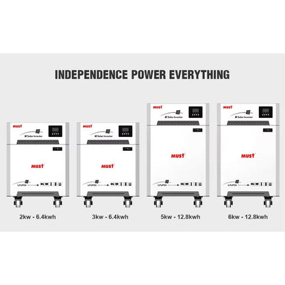 MUST Lithium IRON Phosphate Battery (LiFePO4) LP16-24200, 25.6V, 200AH