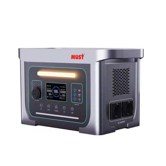 Portable Solar Power Station ECO EM-10245, 24VDC, 110VAC