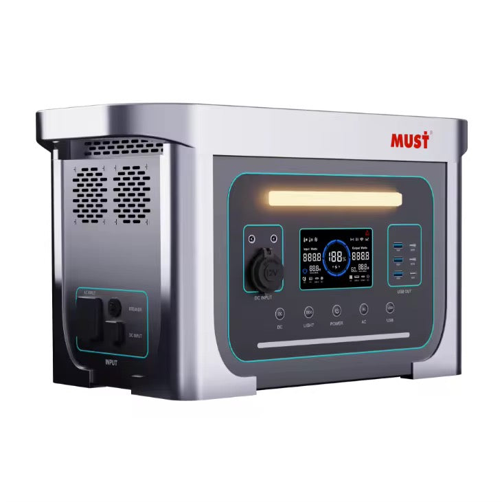 Portable Solar Power Station ECO EM-10245, 24VDC, 110VAC