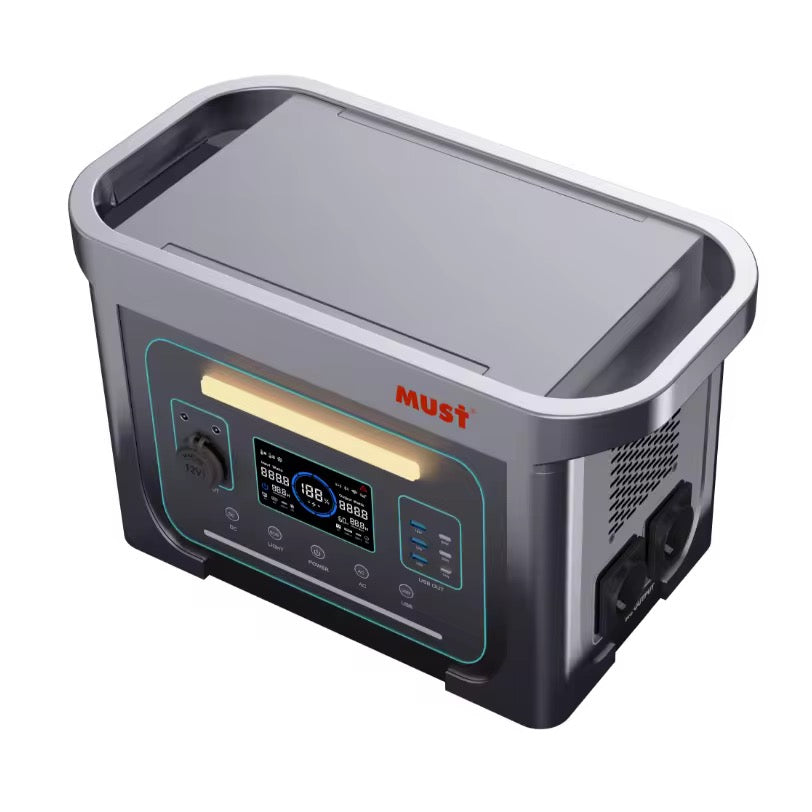 Portable Solar Power Station ECO EM-10245, 24VDC, 110VAC