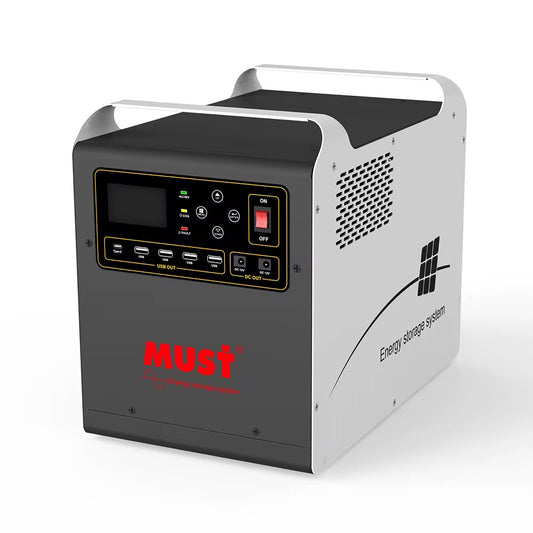 Portable Solar Power Station HBP18-2024-OLV, 2000W, 24VDC, 120VAC