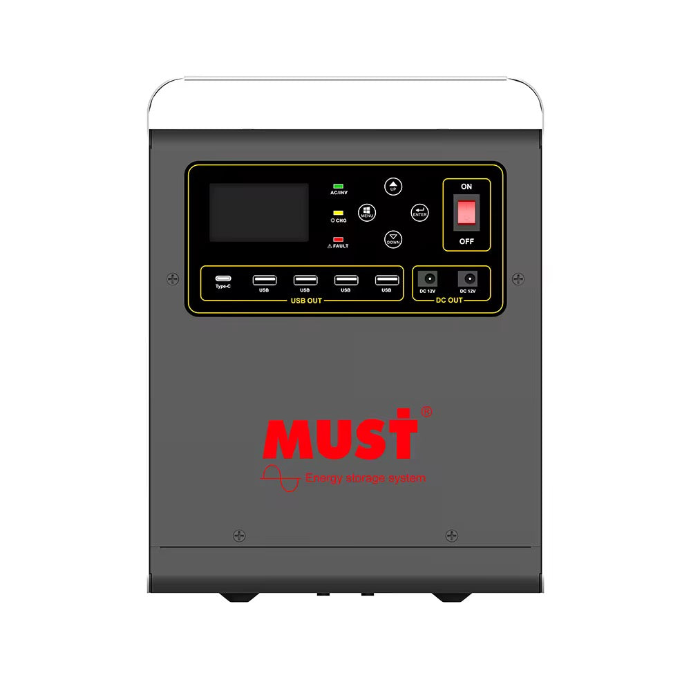 Portable Solar Power Station HBP18-1012-OLV, 2000W, 12VDC, 120VAC