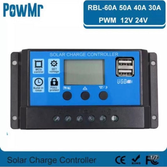 40A PWM POW MR Solar Charge Controller